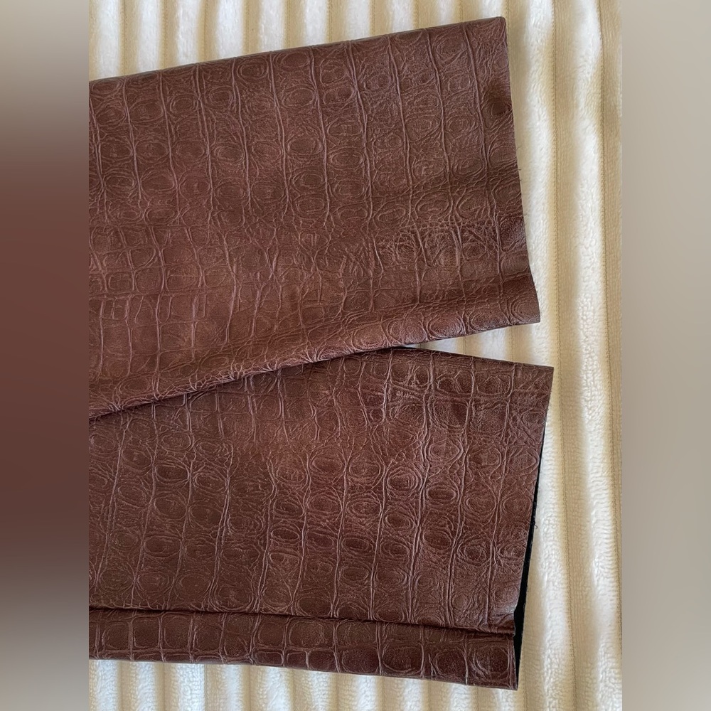 Commando leggings Faux Leather Croc-Embossed size Large LIKE NEW brown - Picture 9 of 17